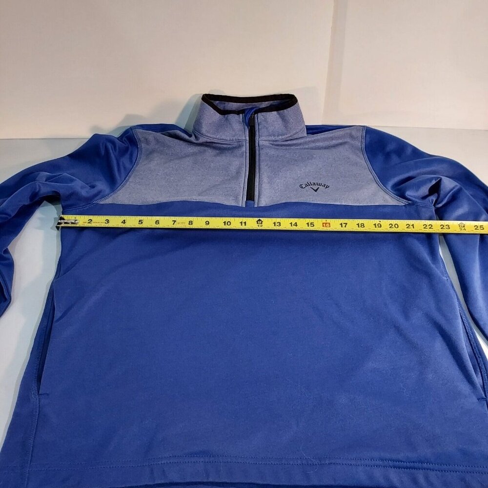 Golf Pullover Callaway Sweater Mens Medium Sweatshirt Quarter Zip with  Pockets - Picture 6 of 8